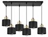 MODERN CEILING HANGING LAMP BLACK LED LAMP