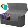 Deck Trading Card Card Storage Box 37 Cards or 500 Cards with Magnetic Large Capacity with 5 Strong Magnetic PU Compatible with Various Card Games and