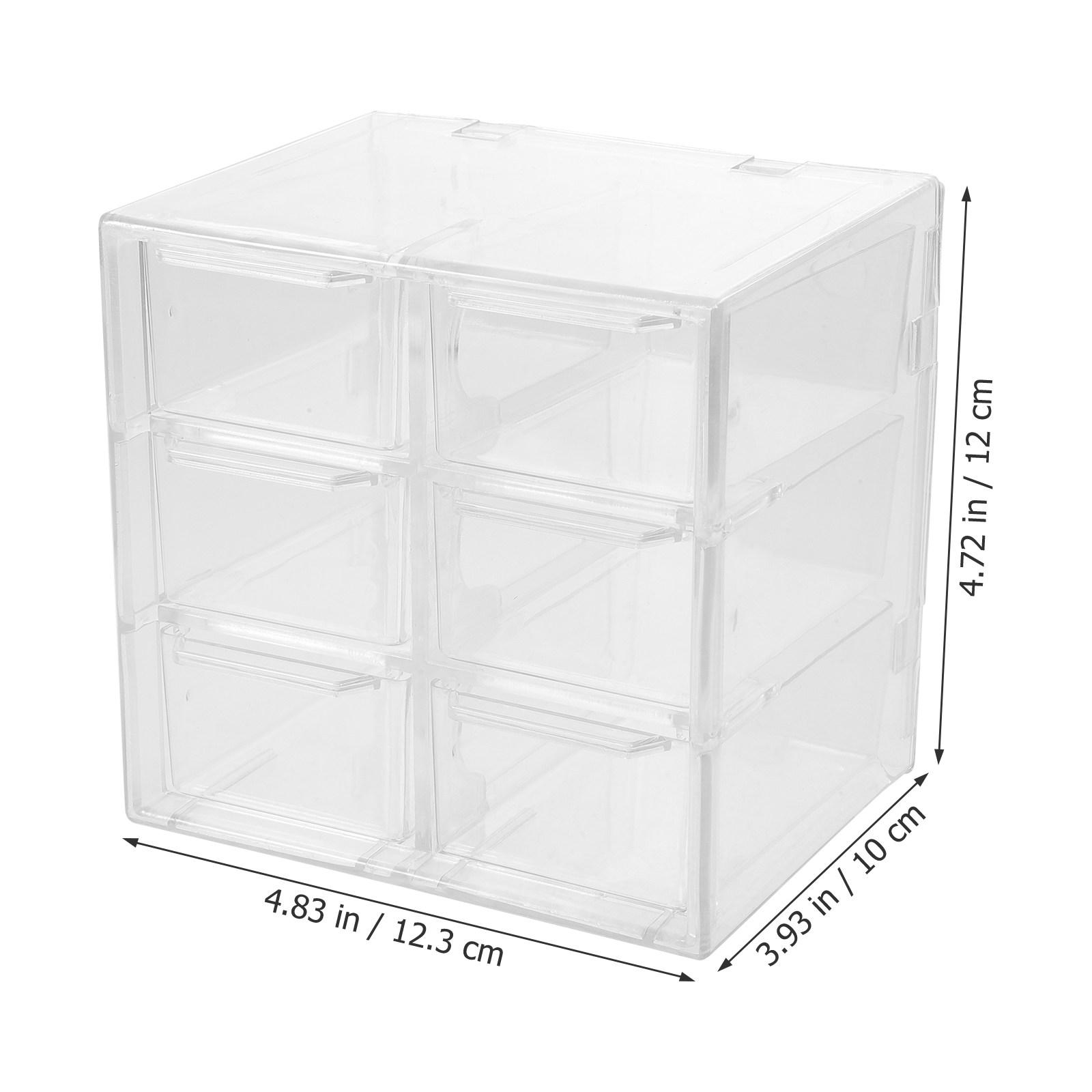 Versatile Multi-Compartment Storage Box Drawer Style for Jewelry Earrings Bracelets Cosmetics Lotions Sundries Desktop Drawer