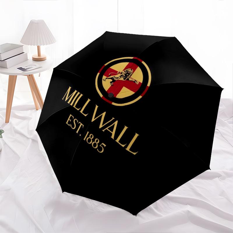 Millwall Football Club2pattern, automatic folding umbrella, portable and foldable design, 8 ribs, a Christmas or birthday gift.