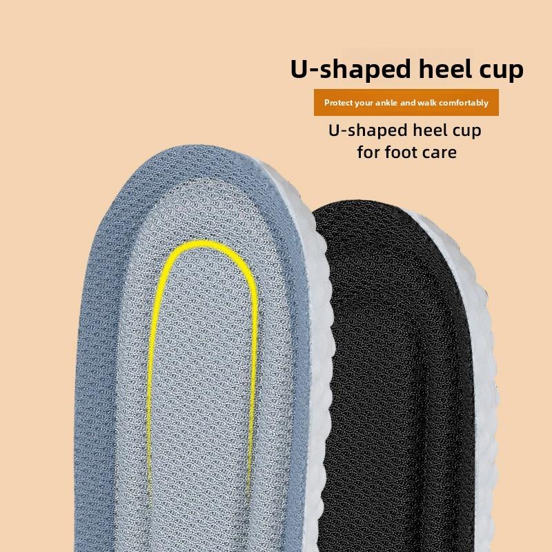Light Breathable Full Pad Insole High Elastic Shock Absorption Long Standing Comfort Foot Support