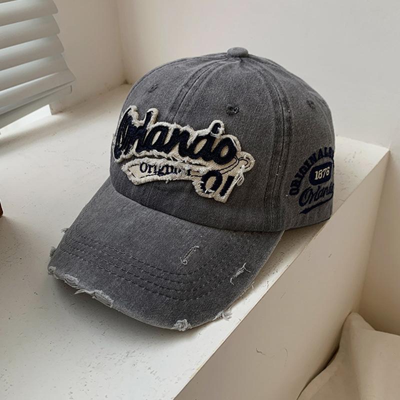 Letter Embroidery Washed Cotton Spring Summer Baseball Cap Men Women Outdoor Sports Snapback Sun Hat Hip Hop Dad Trucker Caps