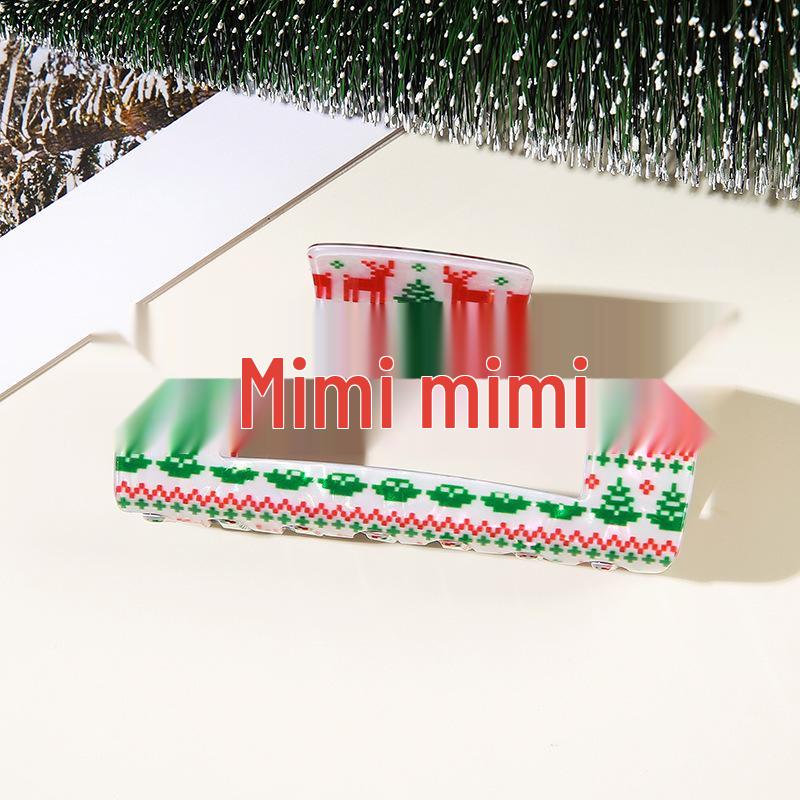 Weihnachts-Haarklammer: Weihnachtsmann, Lebkuchenmann, Schneemann, Rentier - Festliches Haaraccessoire