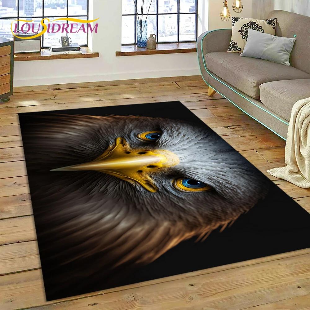 

3D милый сова орел птицы мультфильм ковер ковер для гостиной спальня декор, напольный коврик нескользящее украшение для дивана коврик подарок ребенку 40x60cm( 15x23in )