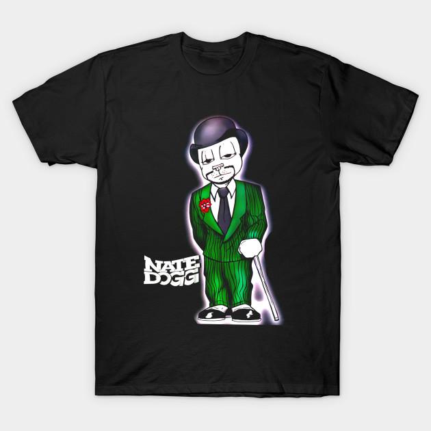 

Men Black Print T-shirt Nate Dogg - Vintage Style No-Cut Transfer Paper Print Cotton Tshirt 4XL