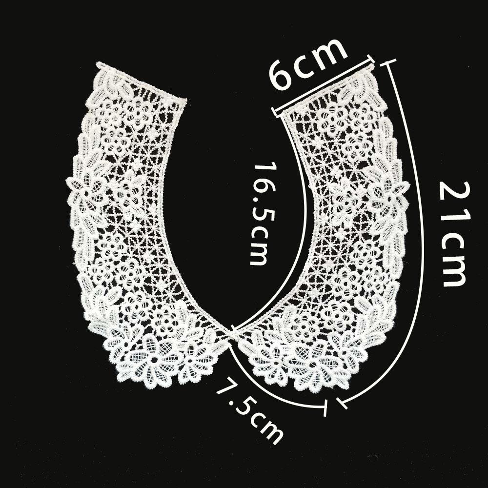 Clothing Accessories Milk Silk Hollow Lace Embroidery Diy Collar Sewing Lace Clothes Neckline Accessories Decoration