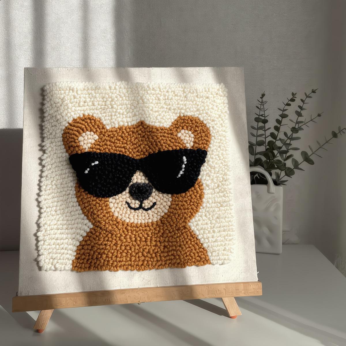 

Poke Embroidery 25 Picture Frame Diy Creative Material Package Paste Painting Decorative Painting Gift Wool Cartoon Handmade 25*25cmpaperbox