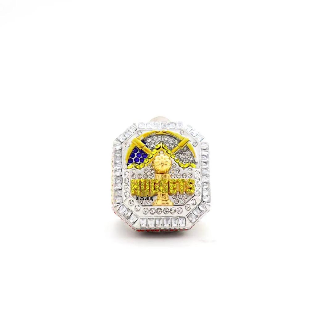 2023 Denver Nuggets Meisterschaftsring - Jokic MVP Legierung Diamantbesetzter Ring