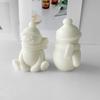 Christmas Snowman Silicone Mold DIY Scented Candle Plaster Resin Ornaments Mold Handmade Soap Candle Making Supplies
