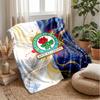 Coperta in Flanella con Stampa Calcio Blackburn Rovers, Coperta Morbida Calda Leggera per Divano Letto Campeggio