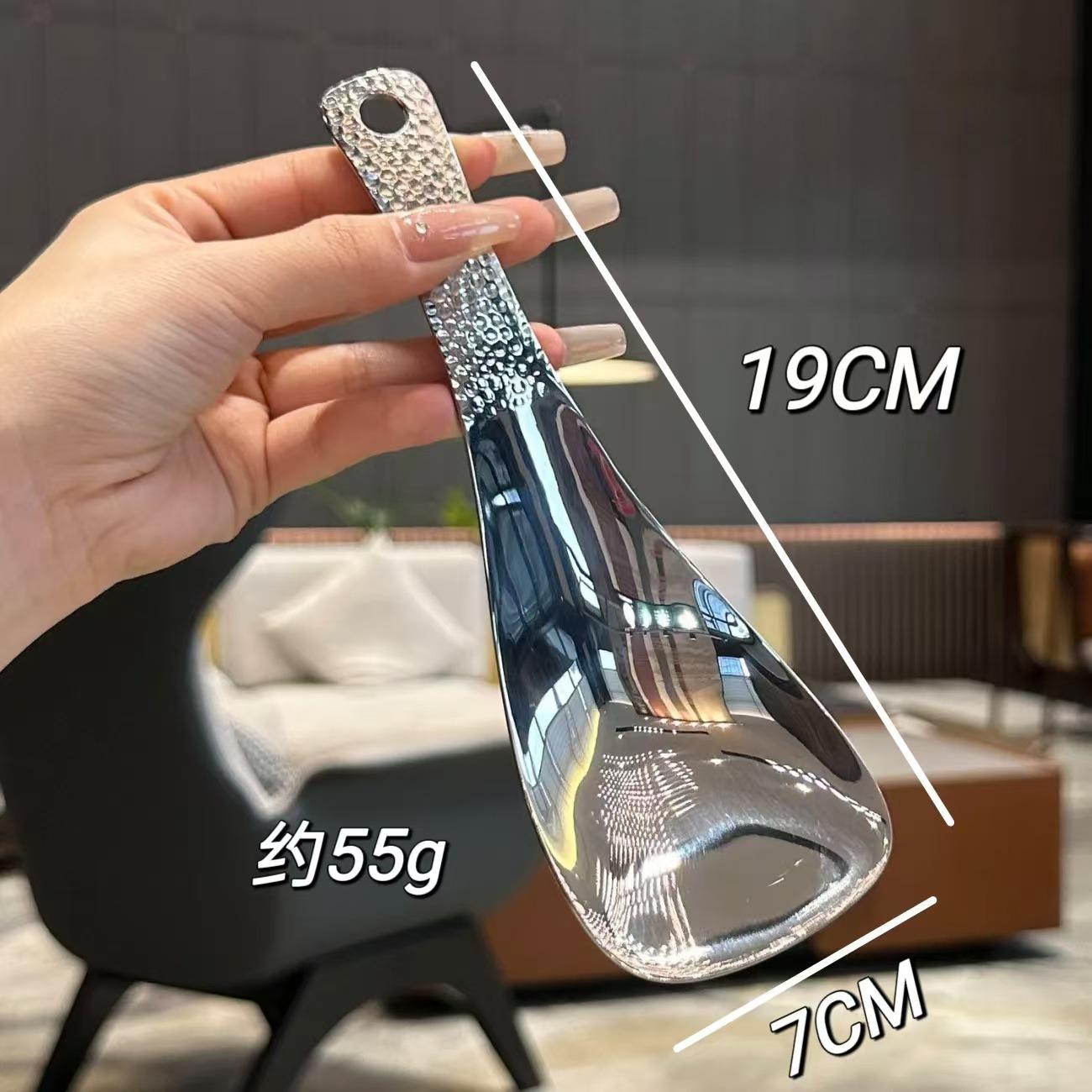 

Ложка для риса из нержавеющей стали, креативная, квадратный молотковый узор, антипригарная, для дома, столовой, ресторана, сервировочная ложка