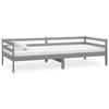 Maison Exclusive - Lit de repos avec matelas 90x200 cm Gris Bois de pin massif