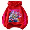 Abrigo para Niños de 3-12 Años Niños Niñas Tops Primavera Ocio Sudadera Ropa Sudadera con Capucha para Niños Película Popular KPop Cazadores de Demonios