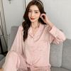 Damen Pyjamas Homewear Anzug Frühling und Herbst Damen Dünnes Temperament Koreanische Version der schwarzen Leopardenmuster Homewear