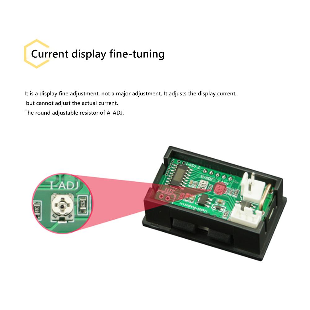 10A/50A/100A Amp Volt Gauge Dual LED Display Voltage Current Meter High Precision Voltage Current Meter Tester Measurement Tools