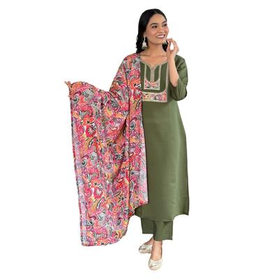 Ensemble Kurta Pant avec Dupatta Pakistanais Indien Tenue de Fête Bollywood Salwar Kameez DBC-11584