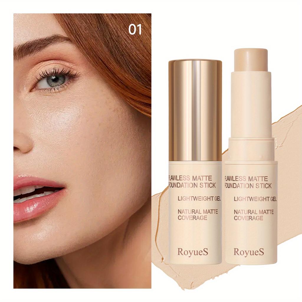 5 kleuren Concealer Foundation Stick Matte Contouring Stick Olie Control Natuurlijke Geïsoleerde BB Cream Hydraterende Langdurige Hydraterende Foundation Fluid