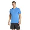 [Adidas] Short-sleeved T-shirt LESMILLS Men's KRL51 Ray Blue/Ice Purple (KS5929) M