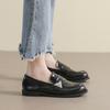 Women's platform autumn small leather shoes retro single shoes large size women's shoes