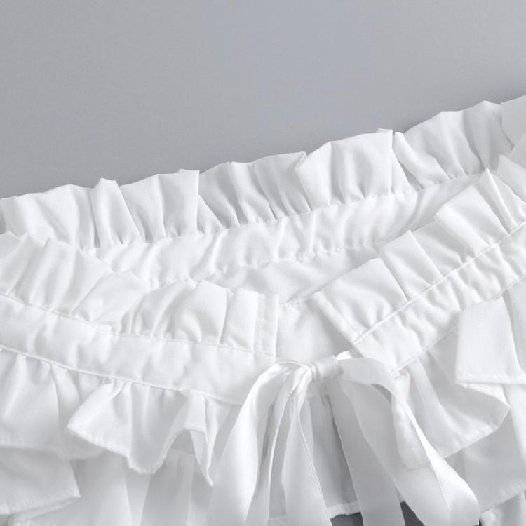 Women Classical Tiered Ruffle Choker False Collar with Ties for Gothic Outfits Victorian Detachable Collar Shawl Cape