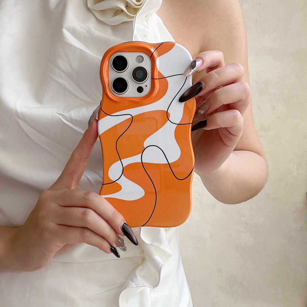 Trendy Brand High-End Color Block iPhone 16 Pro Max & 15/14 Dual Phone Case for Apple