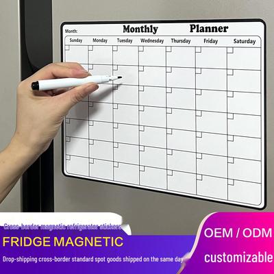 Creative PVC Magnetic Message Board: Soft Magnet Weekly Planner for Refrigerator