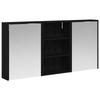 Bathroom Cabinet Set 3 Pcs 126 X 16 X 62.5 Cm Particleboard