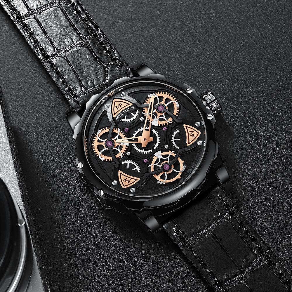 Top Luxury With Box Mini Focus Brand Watch Hollow Men's Watch Casual Men's Quartz Watches