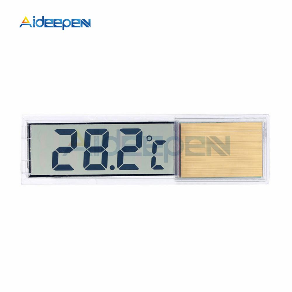 

Aquarium LCD Thermometer LCD Digital Electronic Fish Tank 3D Digital Temperature Temp Meter Sticker Fish Shrimp Turtle золотий