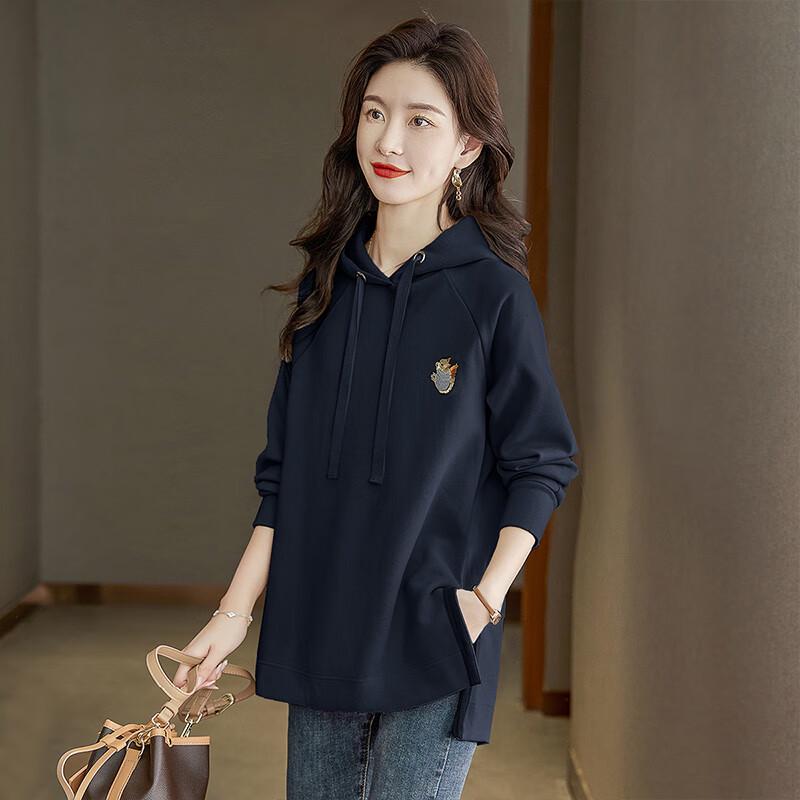 SIBASHE Women's Long Sleeve Hooded Sweatshirt