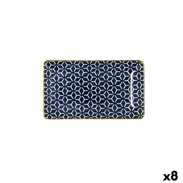 Plateau apéritif - Quid - Pippa - Rectangulaire - Céramique - Multicouleur - 8 Unités