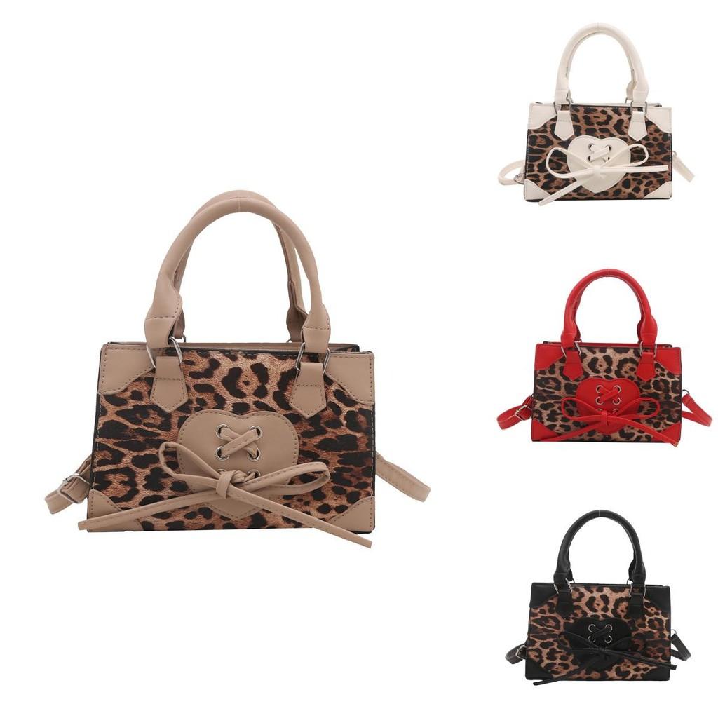 Fashionable Small Square Bag With Bow Accent In Black White Red And Khaki Colors