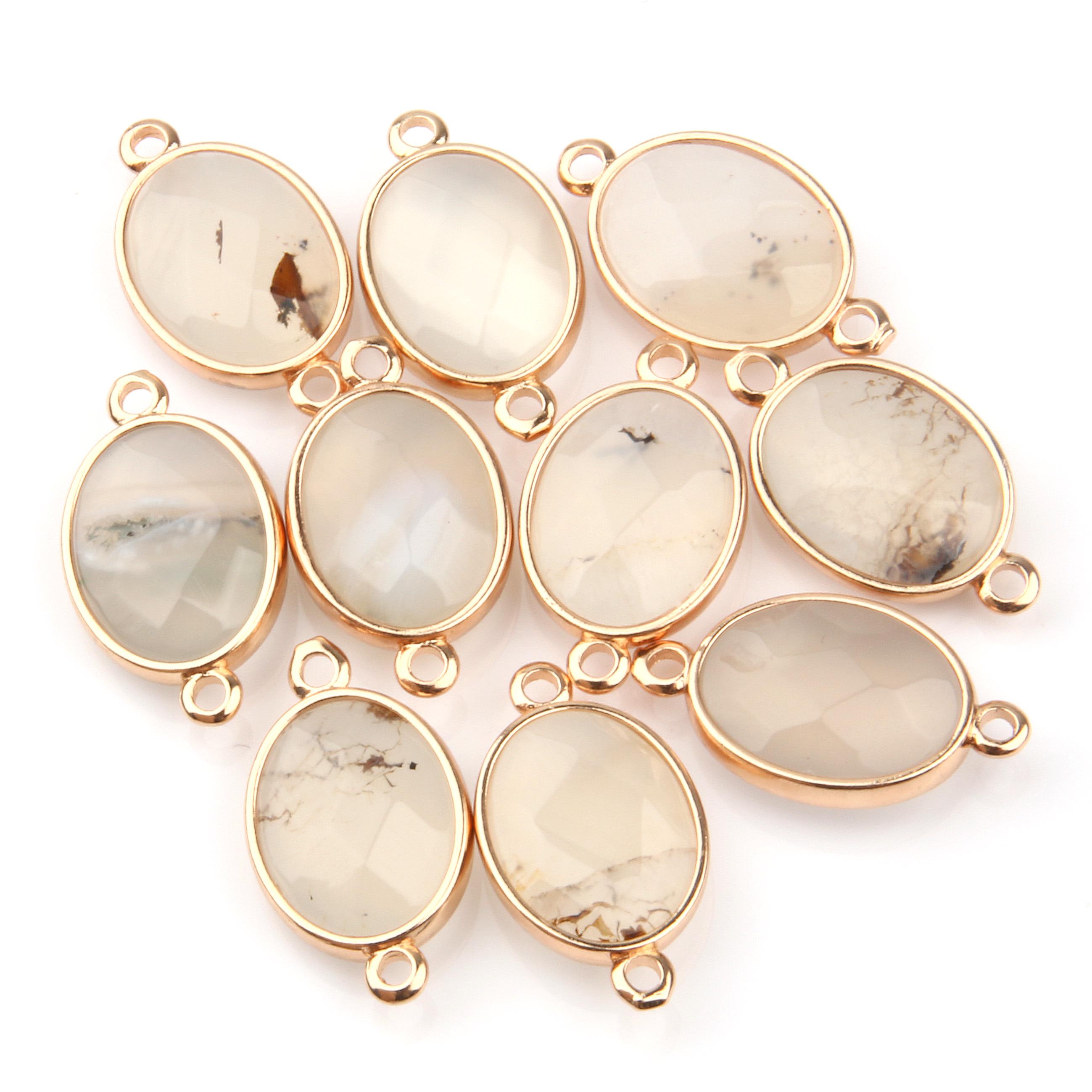 

2 шт., граненый разъем из натурального камня, аметисты/агаты/розовый кварц, разъем для ожерелья, браслета «сделай сам», аксессуар 2pcs