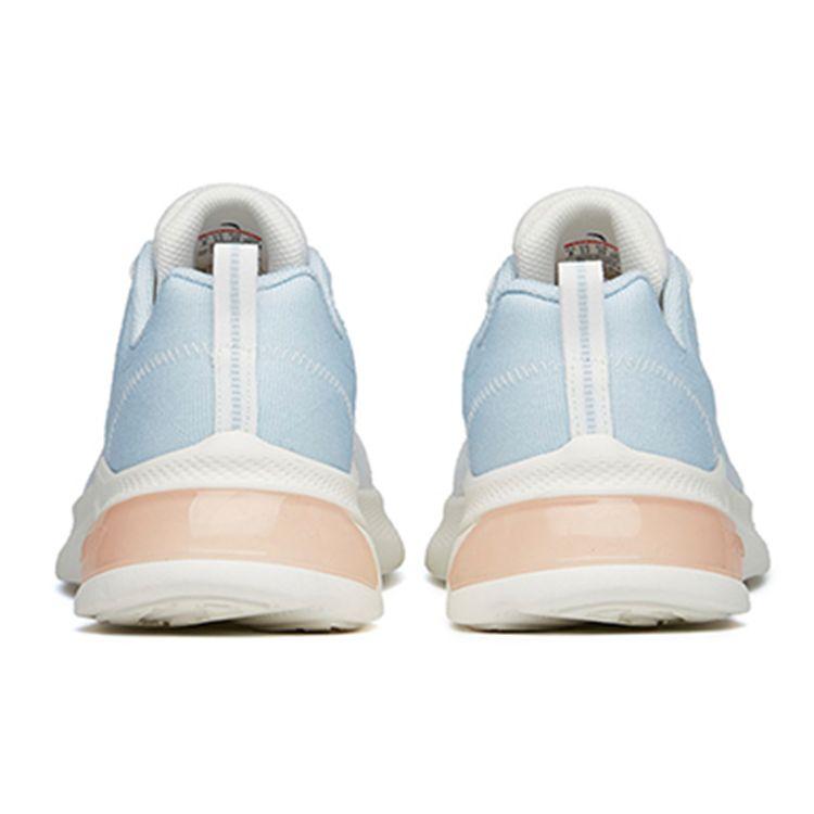 Anta Low Top Running Shoes With Elastic Gel Technology Women Sneakers White Blue 122225522-5