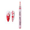 12 Colors Nail Art Pen Set Gel Painting Liner Pen Waterproof Quick Dry DIY Nail Marker Graffiti Dot Gel Pencil for Home Salon