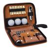 Golf Tools Case Multi-functional Golf Accessories Organizer Bag Faux Leather Large Capacity Golf Ball Tee Rangefinder Brush Holder Pouch