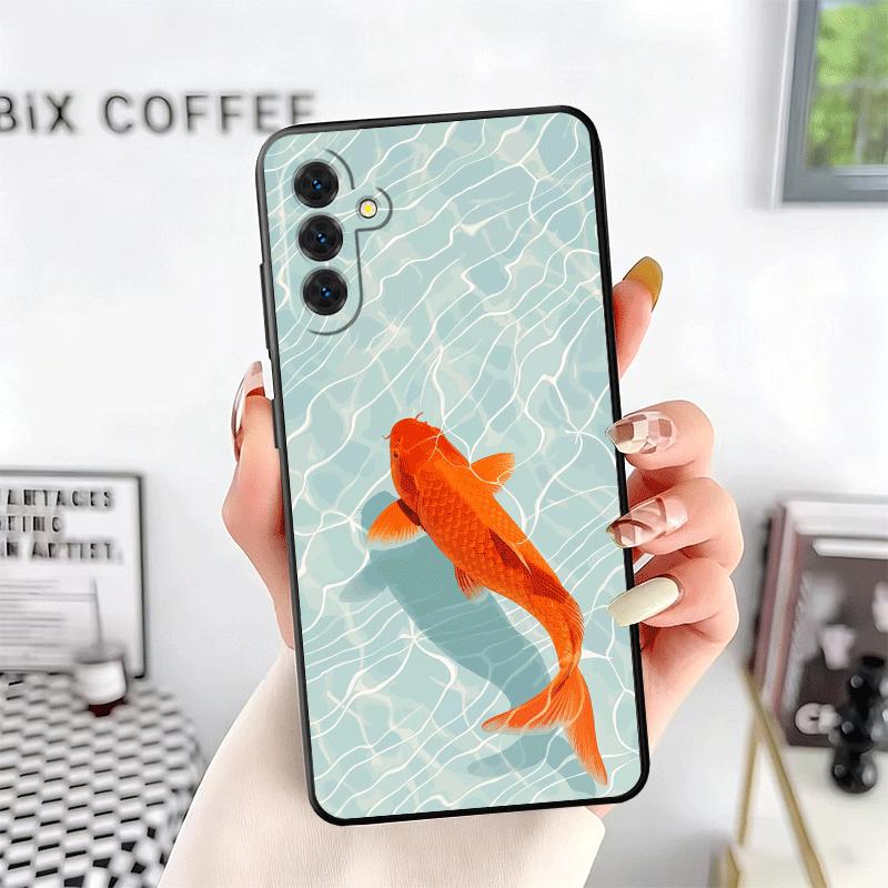 Golden Carp Lucky Koi Soft Phone Case for Samsung A17 A37 A57 A16 A26 A36 A56 A15 A25 A35 A55 A14 A24 A34 A54 A13 A23 A33 A53 A5