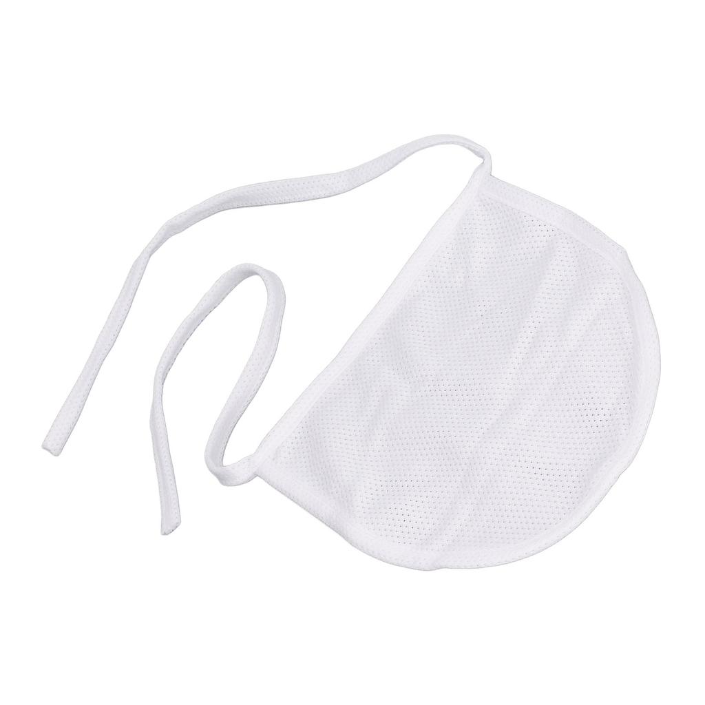 Neck Trachea Cover Double Layer Breathable Adjustable Length Tracheotomy Dust Cover Stoma Guard White