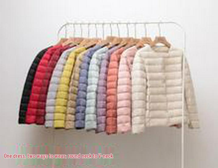 Women's Slim Fit Lightweight Down Jacket - 2023 Autumn/Winter Short Hooded Fashion Coat