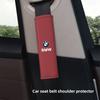 BERV3 2Pcs Car Leather Seat Belt Covers Car Interior Accessories Sticker For BMW X1 X2 X3 X5 X4 X6 X7 iX3 F20 F10 F07 E70 E46 E90 E92