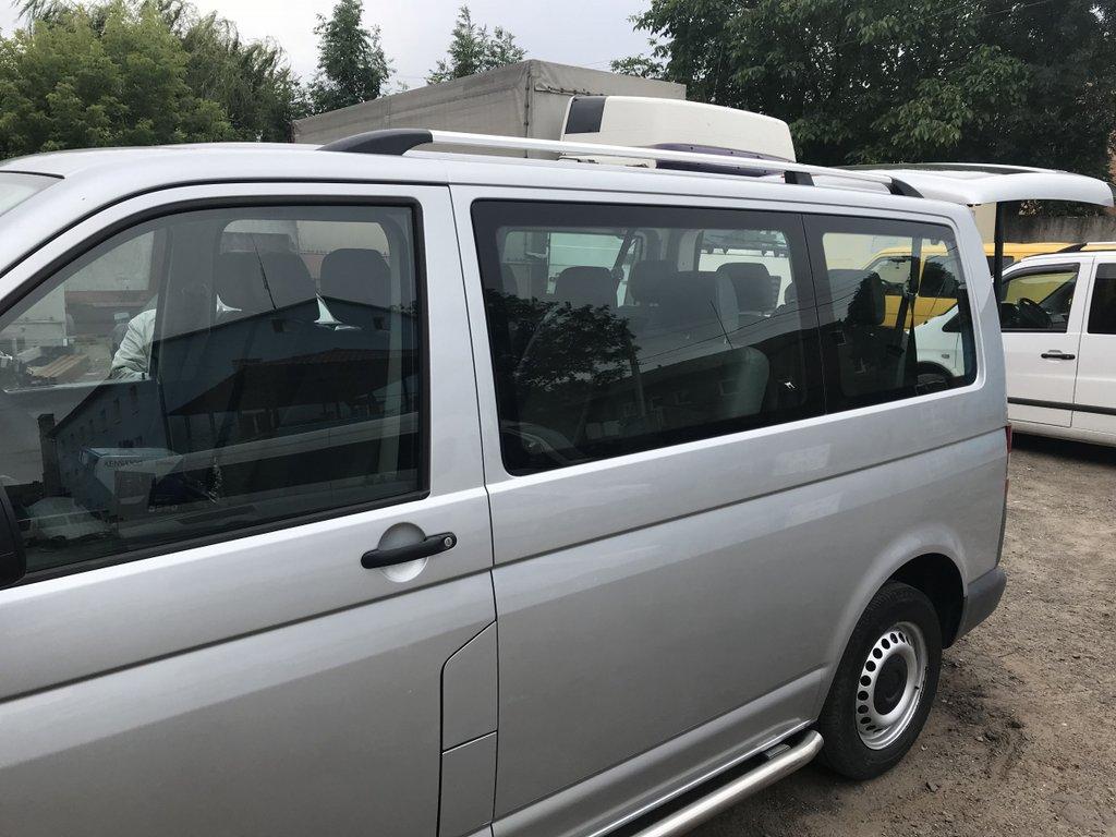 Рейлинги Хром Короткая база, Пластиковые ножки для Volkswagen T5 Caravelle 2004-2010 гг