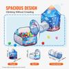 3 in 1 Kids Play Tent with Tunnel for Boys, Girls, Babies and Toddlers, Indoor/Outdoor Pop Up Playhouse with Carrying Bag & Banding Straps Birthday