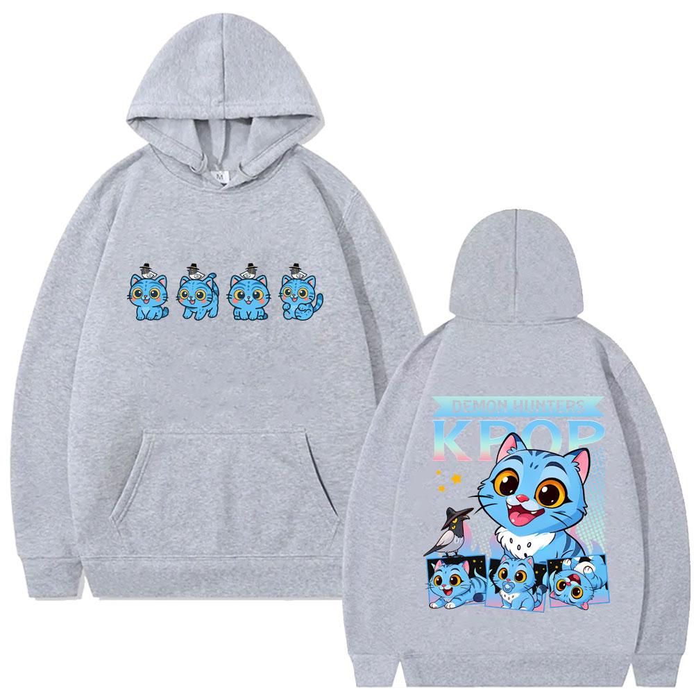 Kpop Dämonenjäger Dämlicher Tiger Hoodie Männlich Männer Frauen Mode Teenager Trend Übergroßes Sweatshirt Männlich Fleece Hoodies