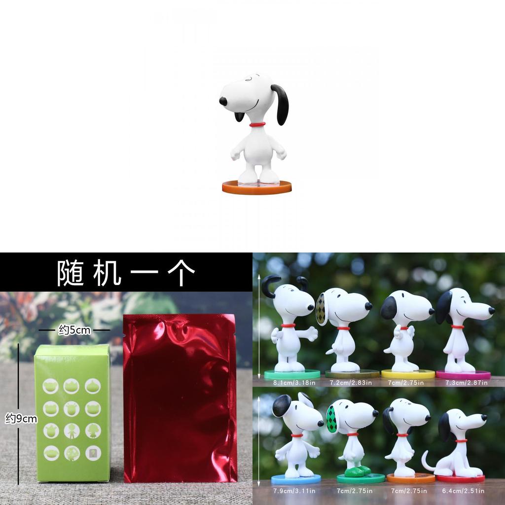 Snoopy Pvc Collectible Figures With Cute Cartoon Design For Kids And Fans