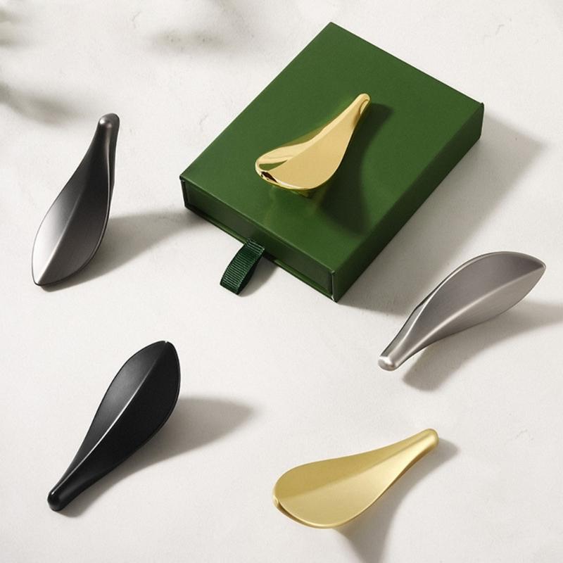 Alloy Leaf Shape Wall Hook Rustproof Door Hanger for Coat Hats Bags Bedroom Bathroom Entryway