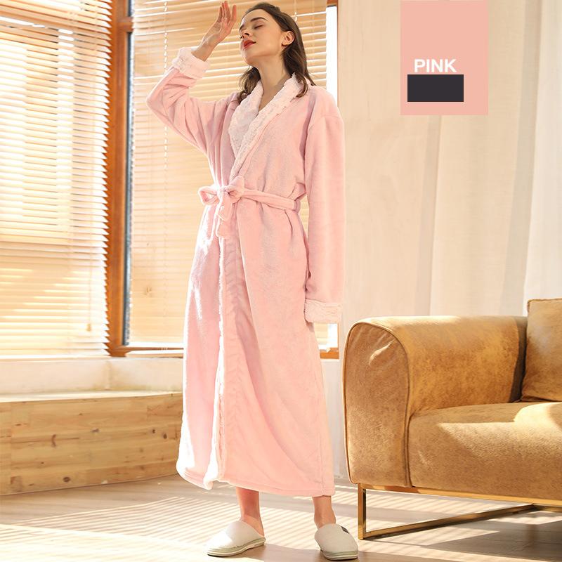 Spoločenské župany Župan Župan Pár Župan Jeseň a zima Zahustené dlhé modely Módny župan Pohodlný a hrubý župan Župan XL