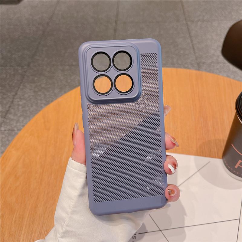 Visiškai dengiantis šilumą išsklaidantis dėklas su objektyvo plėvele, skirtas „Xiaomi 14 13 13T Pro“ itin kvėpuojančiam aušinimo tinkleliui, kietam kompiuterio užpakaliniam apvalkalui