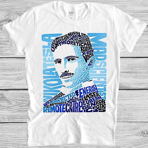 Nikola Tesla T Shirt 993 Cool Art Gift Tee M