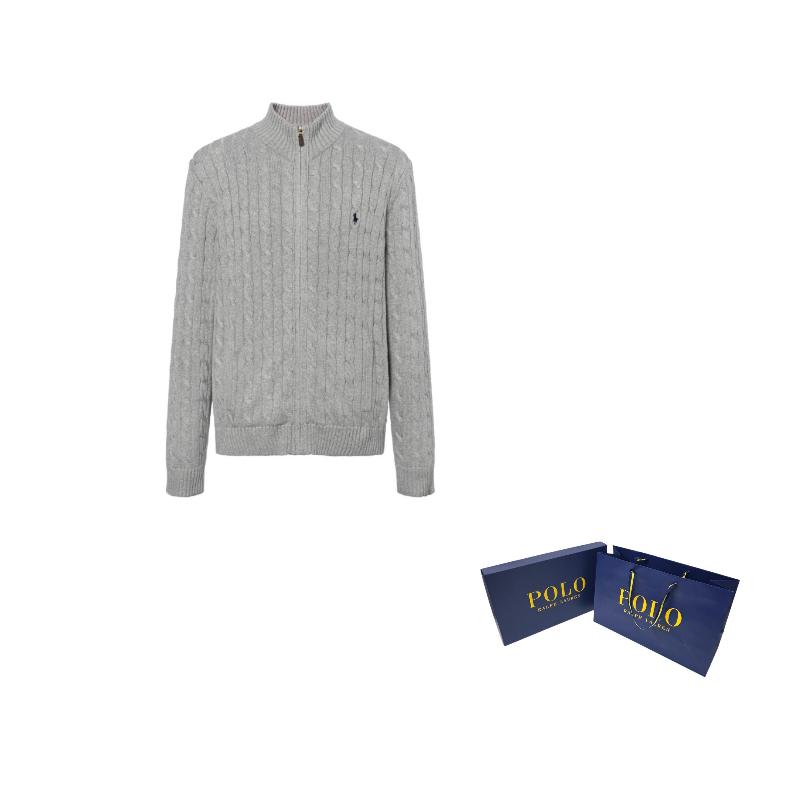 Polo Ralph Lauren Cardigan a trecce con motivo cavallino Polo MNPOSWE16821362-020
