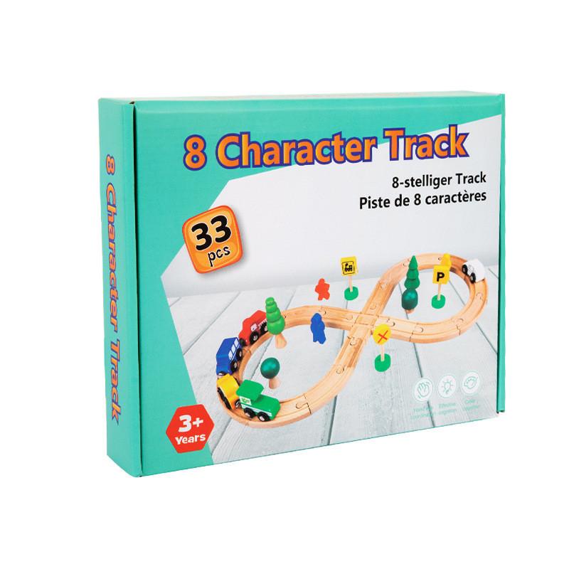 Wooden Childrens Train Track Toy For Creative Play And Development